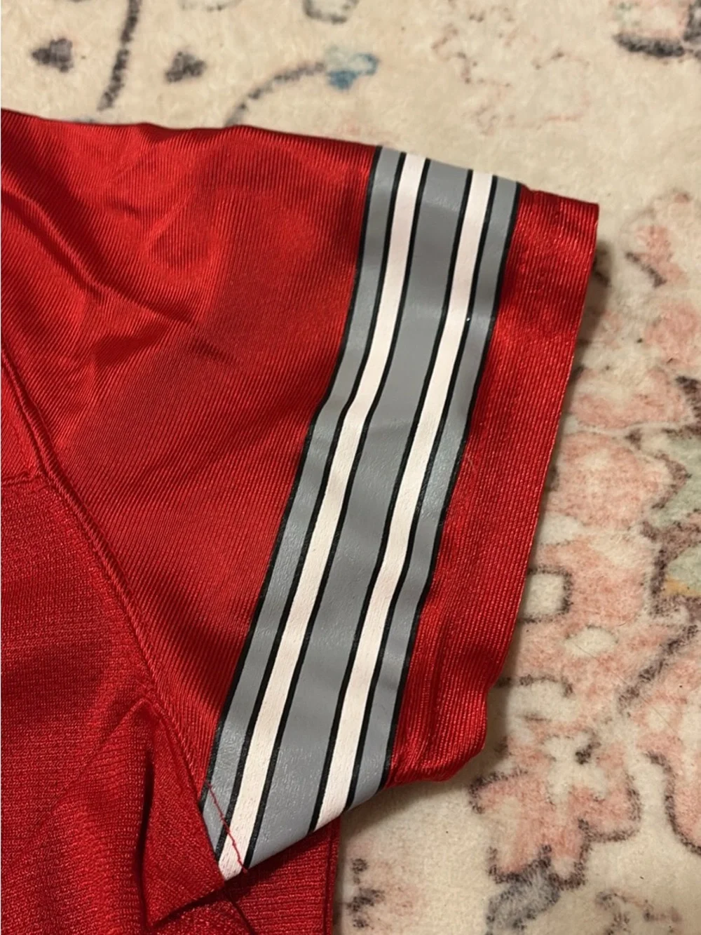 Nike Red #1 Football Jersey with Ohio State. Size boys Medium. Great condition